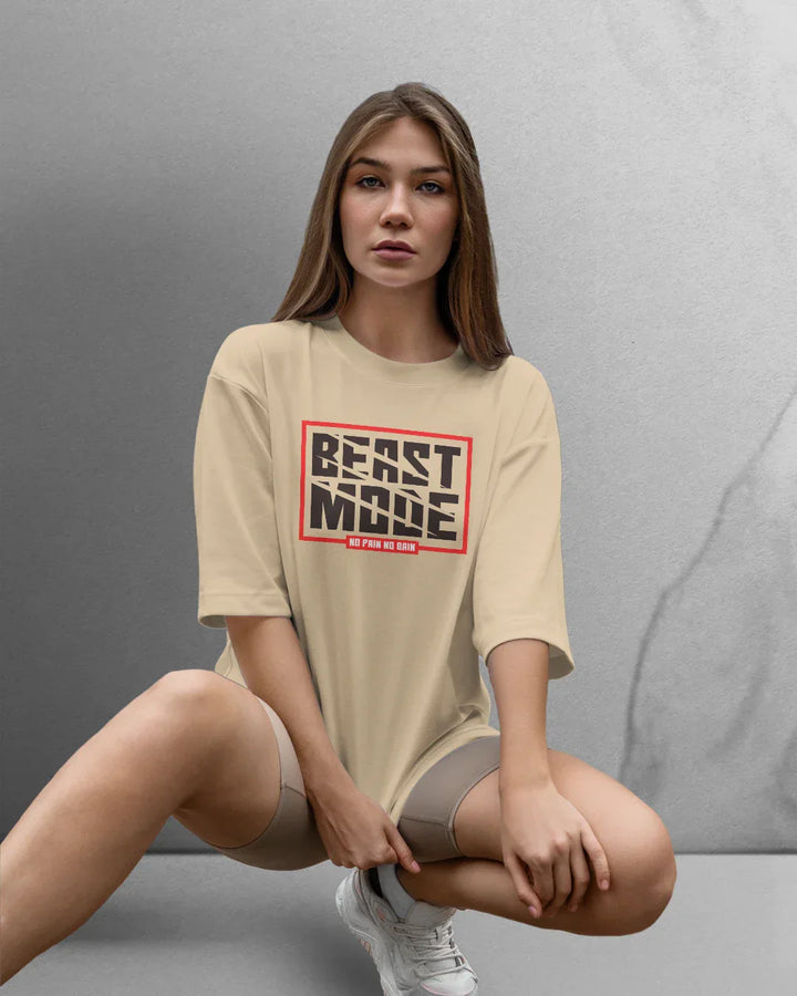 Power Beast Mode T-shirt Oversized