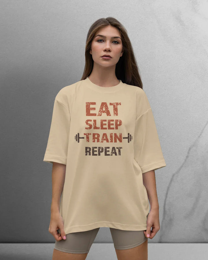 Power Eat/Sleep T-shirt Oversized