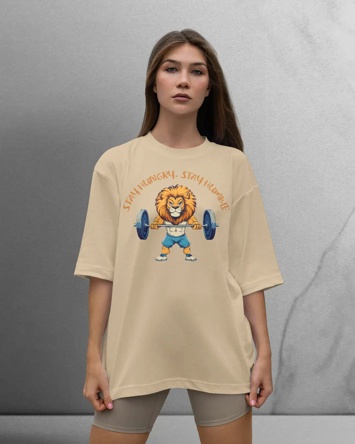 Power Stay Hungry T-shirt Oversized