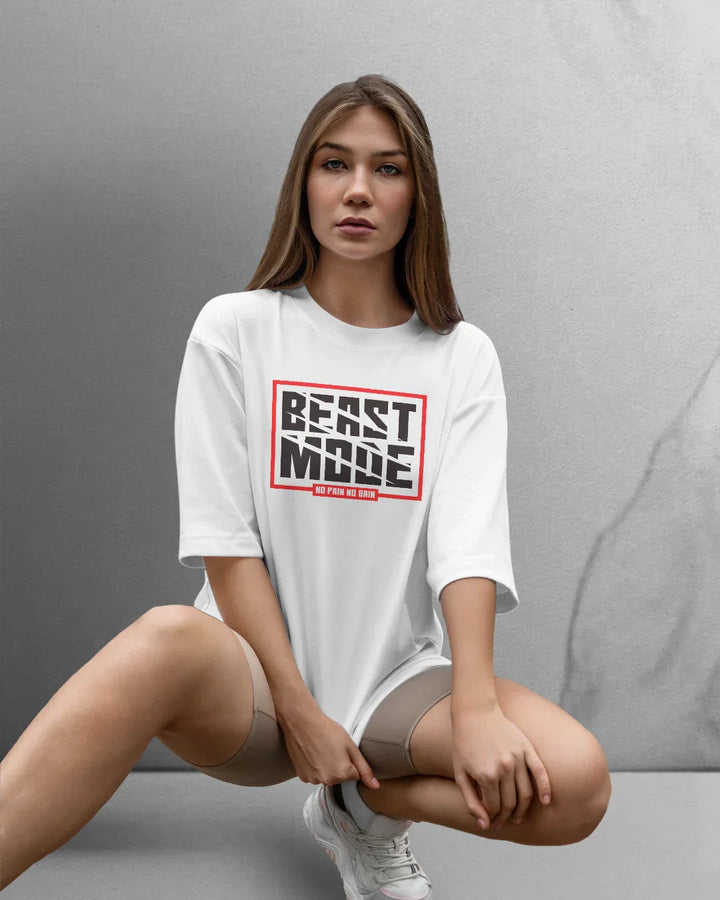 Power Beast Mode T-shirt Oversized