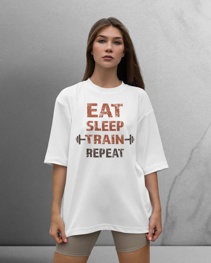 Power Eat/Sleep T-shirt Oversized