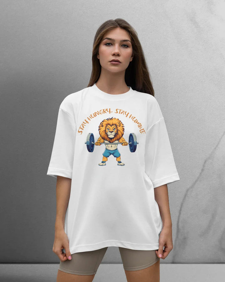 Power Stay Hungry T-shirt Oversized