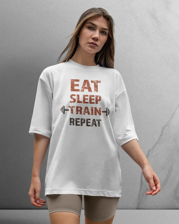 Power Eat/Sleep T-shirt Oversized