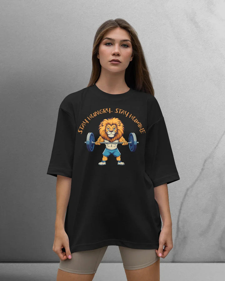 Power Stay Hungry T-shirt Oversized