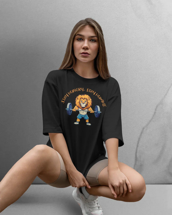 Power Stay Hungry T-shirt Oversized