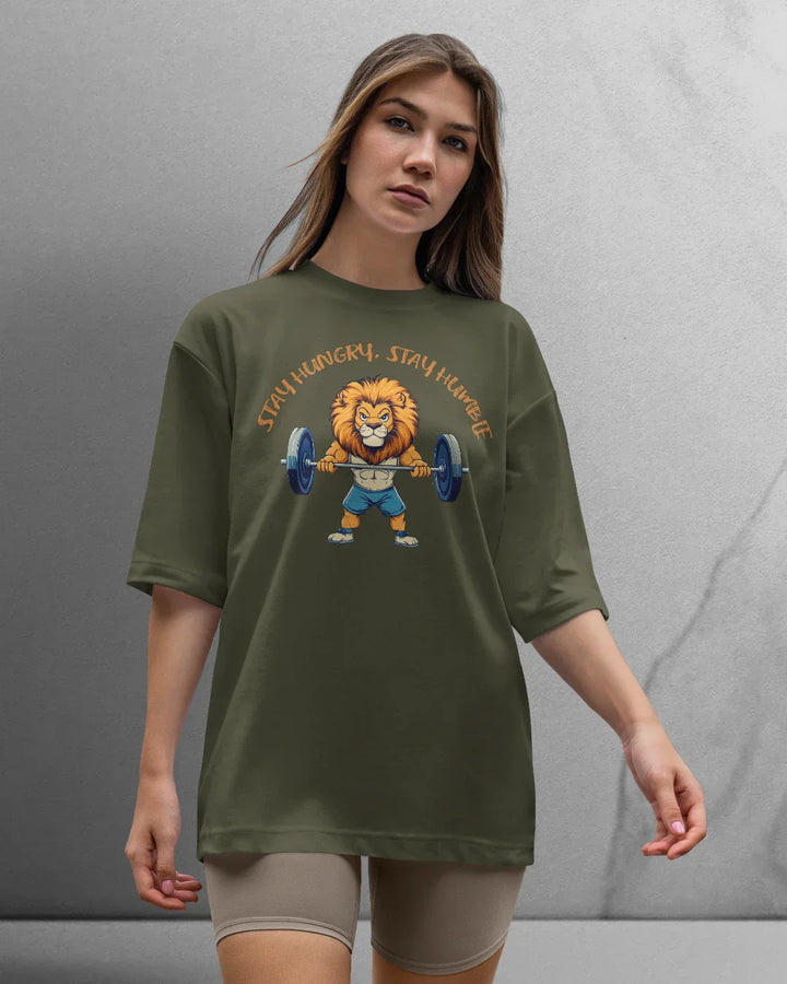 Power Stay Hungry T-shirt Oversized