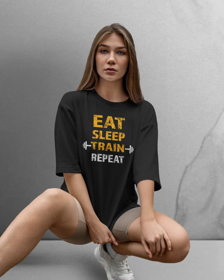 Power Eat/Sleep T-shirt Oversized