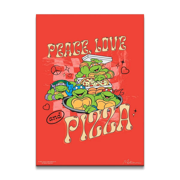 Teenage Ninja Turtle - Peace, Love, And Pizza - Motivinci