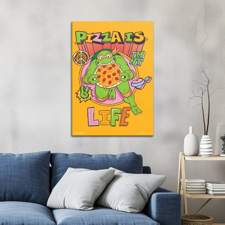 Teenage Ninja Turtle - Pizza Is Life - Motivinci